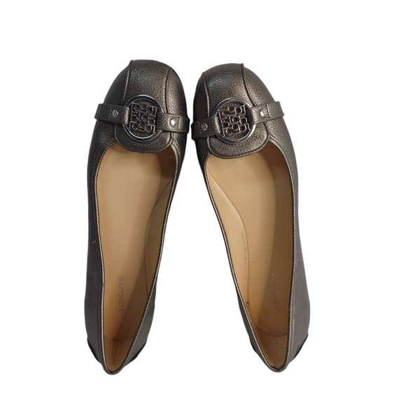 Liz Claiborne Flex Form Gray/Silver Metallic Flat Loafer Shoes Size 8M - Picture 4 of 10